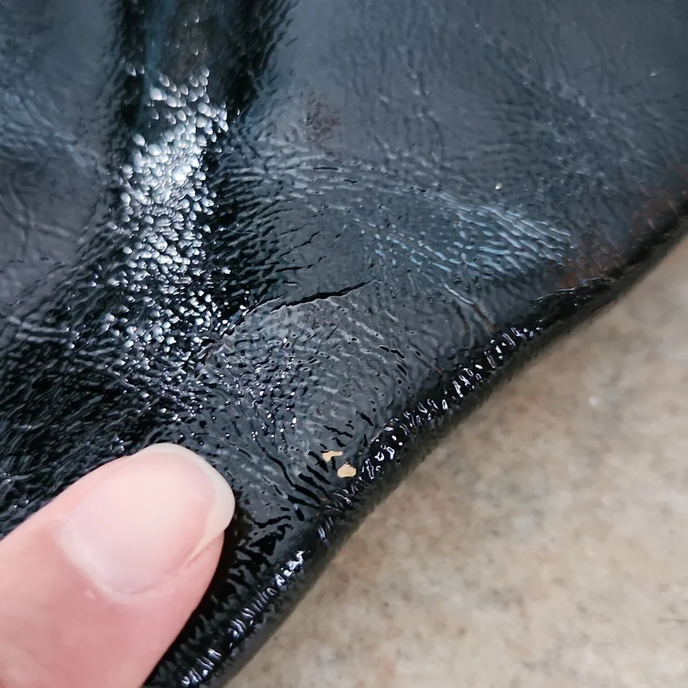 Coach Poppy Black Patent Leather Tote 13836 Y2k